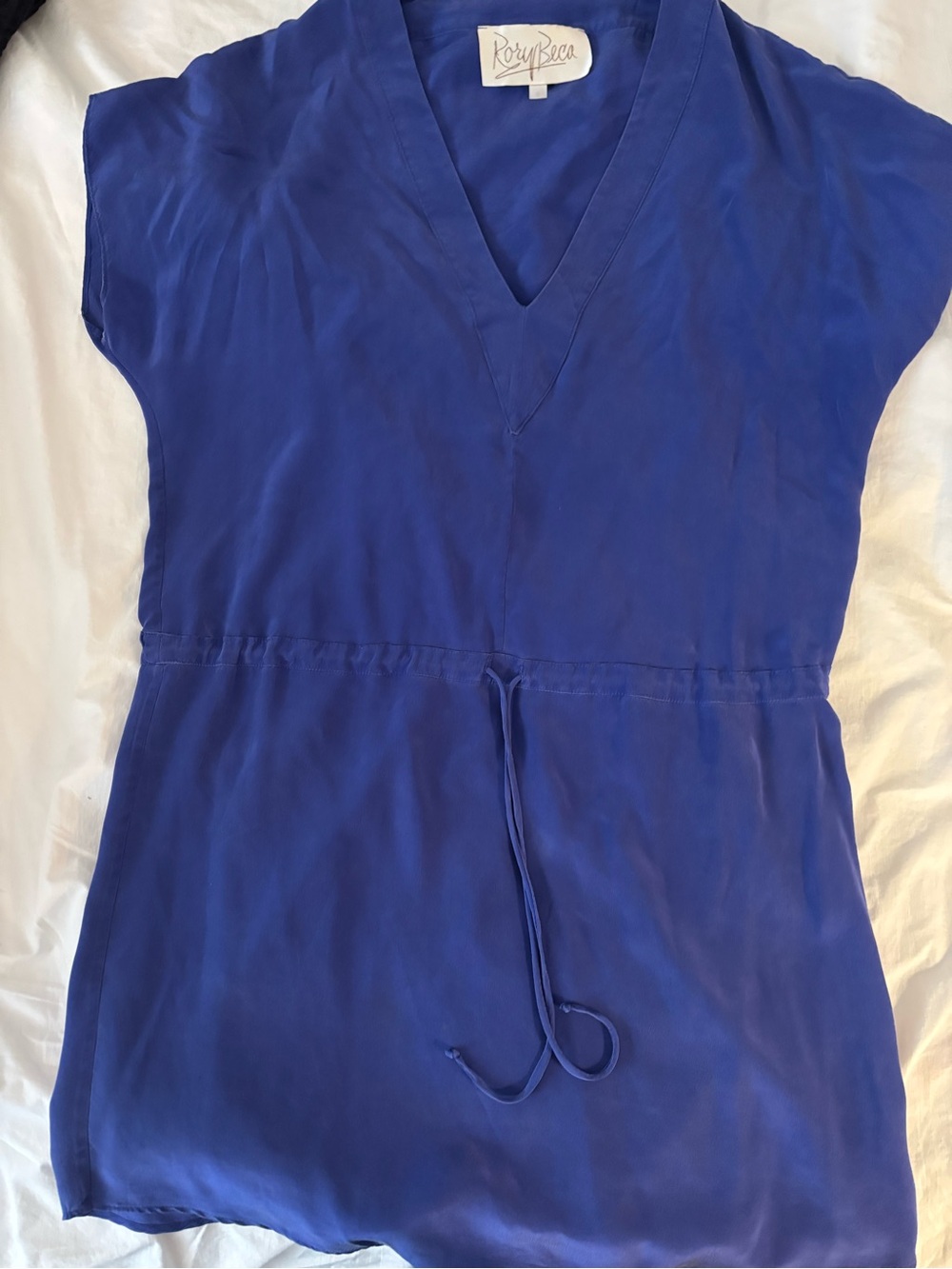 Rory Beca Cobalt Blue Blouse with Logo Tag